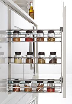 PO Baskets 3-Tier 150mm 8kg UH Lin Chrome