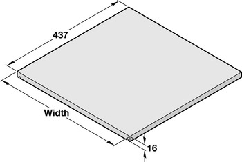 NPS FSC Certified Drawer Base 16/437/450mm Dual