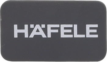MXS Slim Hafele Logo Cover Cap Plastic Black