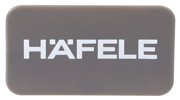 MXS Slim Hafele Logo Cover Cap Plastic Antique