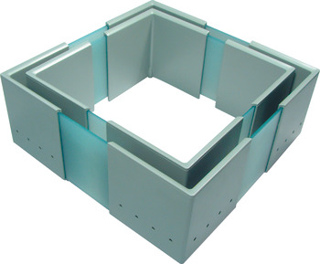 Cuisioflex Drawer Insert Set x3 Aluminium Grey/Gph