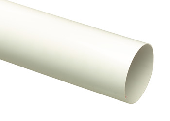 Manrose D100mm Pipe Rigid 1m PVC Wht/Grey