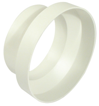 Manrose D125-100mm Pipe Reducer PVC Wht