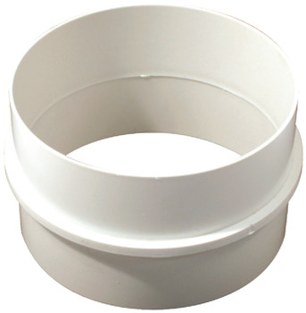 Manrose D125mm Pipe Conn PVC Wht