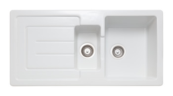 Rectangle Austell CAU10102WH 1.5B Sink Cer Wht