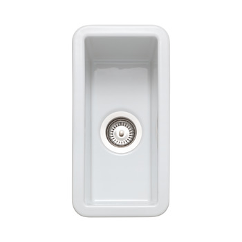Rectangle Rustique CRUB1740WH 0.5B Sink Cer Wht