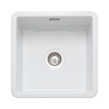 Rectangle Rustique CRUB4040WH 1.0B Sink Cer Wht