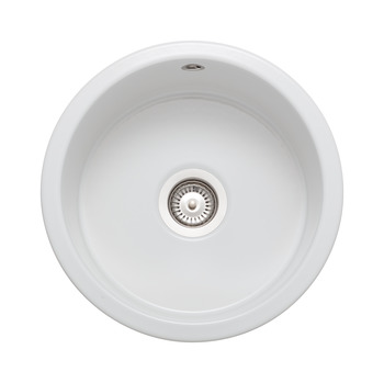 Rectangle Rustique CRUB385WH 1.0B Sink Cer Wht