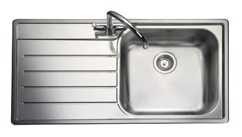 Rectangle Oakland OL9851L  1.0B Sink LHD Stainless Steel