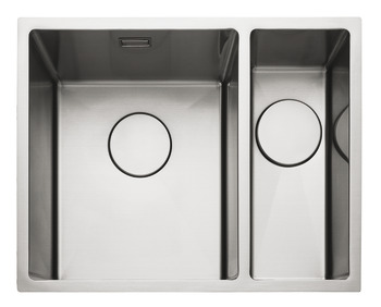 Rectangle Kube KUBE3416R 1.5B Sink RHHB Stainless Steel