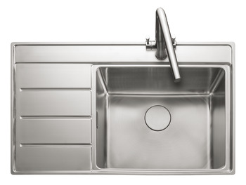 Rectangle Boston BST8601L 1.0B Sink LHD Stainless Steel