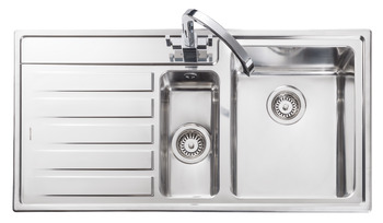 Rectangle Rockford RK9852L 1.5B Sink LHD Stainless Steel
