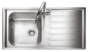 Rectangle Manhattan MN10101R 1.0B Sink RHD Stainless Steel