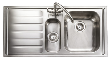 Rectangle Manhattan MN10102L 1.5B Sink LHD Stainless Steel