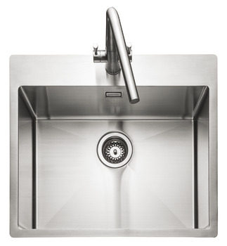 Rectangle Cosmo CSM60 1.0B Sink UH Stainless Steel