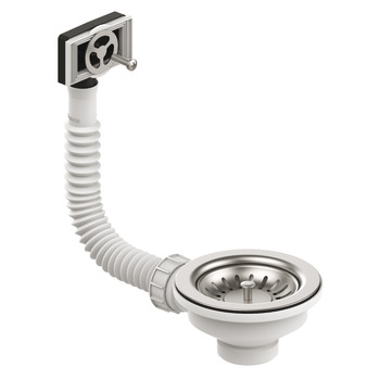 LE WAST09/ Waste+Overflow Sgl Stainless Steel