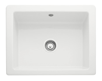 Rectangle Hartland CHA622WH/ 1.0B Sink Cer Wht