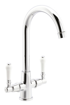 Hafele Keswick Dual Lvr C-Tap Polished Chrome