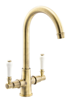 Hafele Keswick Dual Lvr C-Tap Bru Brs