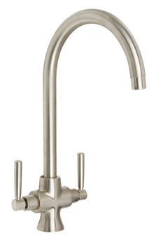 Rectangle TCF2BF Cruciform D.Lvr Tap Brushed Stainless Steel