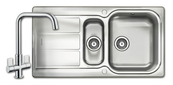 Rectangle Glendale GL9502/TCAQ2CM 1.5B Sink+Tap