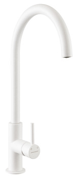 Rectangle Igneous TIGNSLCW S.Lvr C Tap Stainless Steel Wht