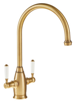 Abode AT2222 Oxbury Dual Lvr C-Tap A.Brs