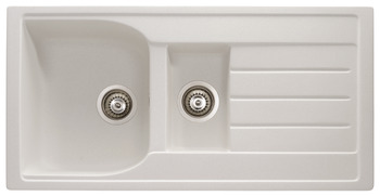 Abode AW3115 Oriel 1.5B Sink Rev Gr Wht