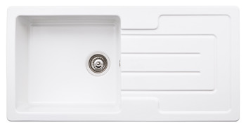 Abode AW1040 Acton 1.0B Sink Rev Cer Wht