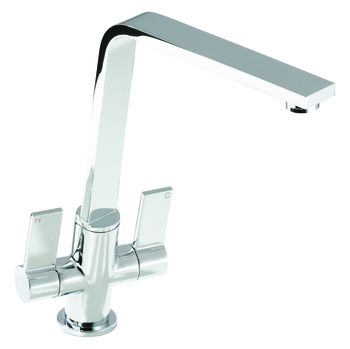 Abode AT1220 Lin Flr Dual Lvr L-Tap Chrome