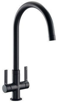 Abode AT2095 Pico Dual Lvr C-Tap Brs Black