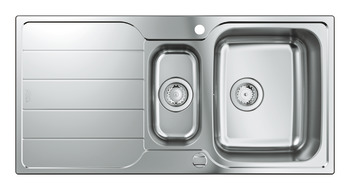 Grohe K500 1000mm 1.5B Sink/Drain UH Stainless Steel