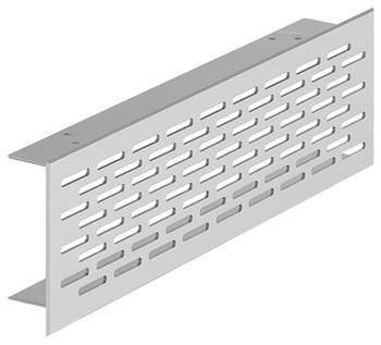 Ventilation Grille Rectangle 500x70mm Anodised M.Silver