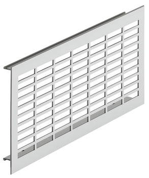 Ventilation Grille Rectangle 500x110mm Anodised M.Silver