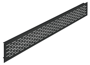 Ventilation Grille Rectangle 70x500mm Aluminium Black 9005