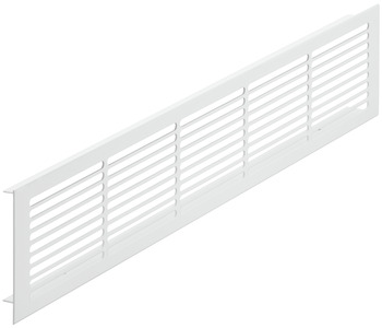 Ventilation Grille Rectangle 86x500mm Aluminium Wht 9010