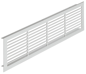 Ventilation Grille Rectangle 86x400mm Aluminium Silver Ano Fire Rated