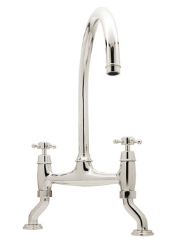 Bidbury&Co Sherborne Bridge Dual Tap Nickel