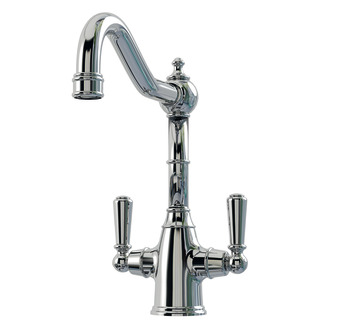 Bidbury&Co Bickton Dual Lvr Ctry Tap Chrome