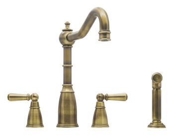 Bidbury&Co Stockwell 4H Ctry Tap Polished Brass