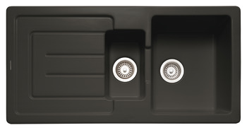 Rectangle Austell CAU10102MB 1.5B Sink Cer Black