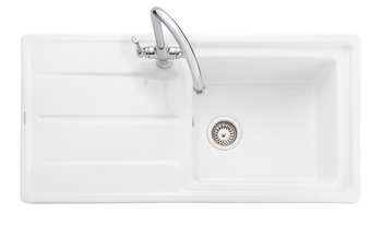 Rectangle Arlington CAR1051WH 1.0B Sink Cer Wht