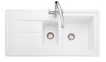 Rectangle Arlington CAR1052WH 1.5B Sink Cer Wht