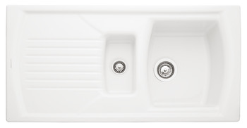 Rectangle Tenby CTE10102WH 1.5B Sink Cer Wht