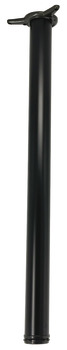 Leg w Adj D60x870mm Tub Steel Black