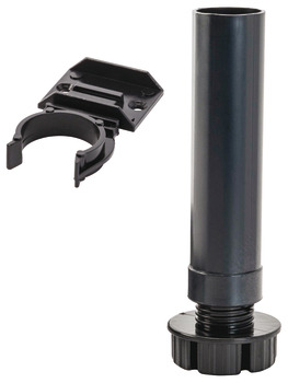 Plinth Feet Set (Leg +Clip) 100mm Plastic Black