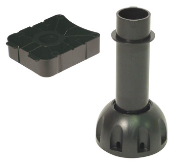 Plinth Foot Adj 150mm Screw Plastic Black