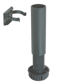 Plinth Feet Set 150mm Plastic Black x4 (Leg)