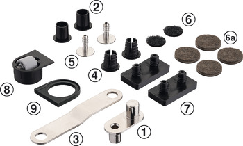 Table Top Swivel Fitting Set