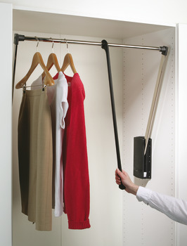 2004 WithRobe Pull Rail 770-1200mm Chrome/Black